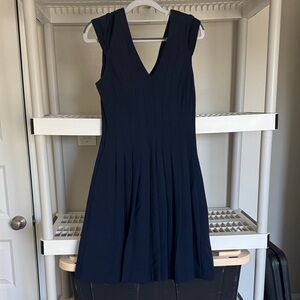 White House Black Market Navy Midi Dress